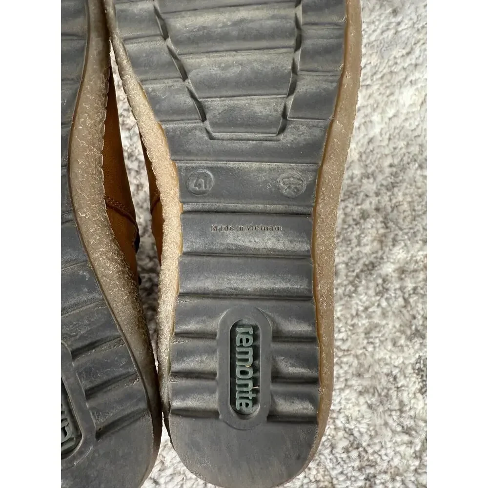 Remonte Tex Womens Size 41/10 Ankle Lace Up Booties Brown Walking Shoes - Picture 11 of 11